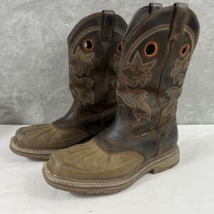 Double-H Boots Mens Size 12 D Brown Waterproof WorkFlex Carlos Comp Toe DH5149
